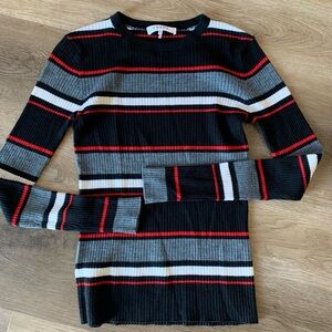 Frame Stripe Crewneck